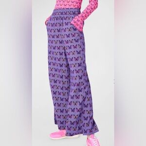 Terez New York Halftone Butterfly Wideleg Pants